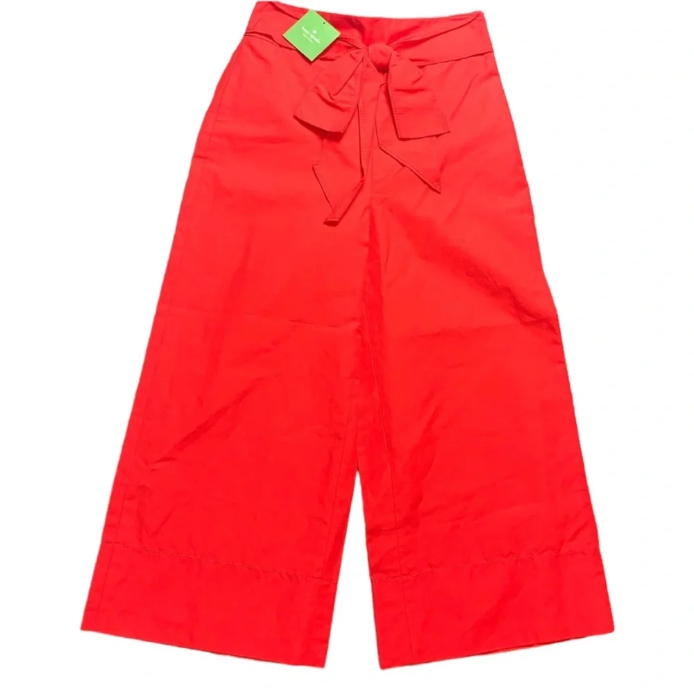 KATE SPADE: NWT Cherpeper Slub Cotton Colotte Pants - Size 00